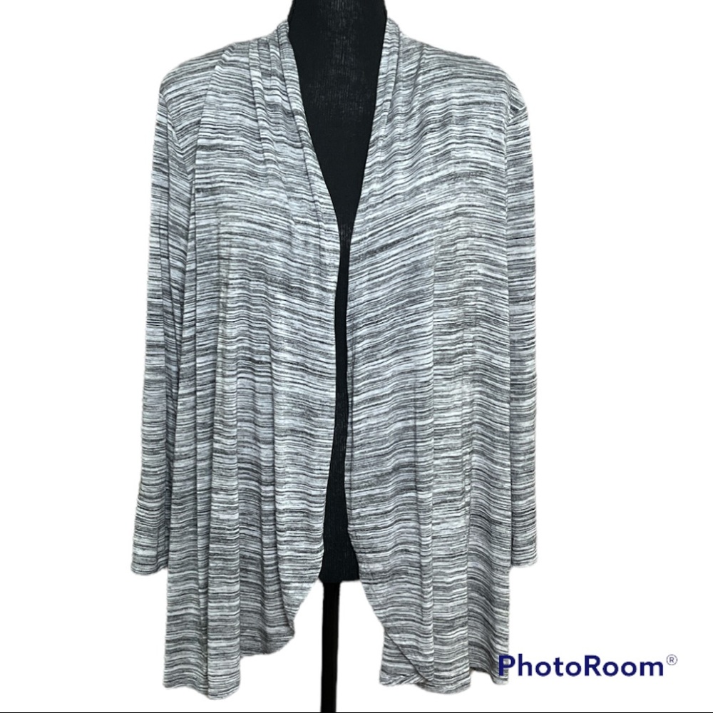 Black, White, and Gray Cardigan